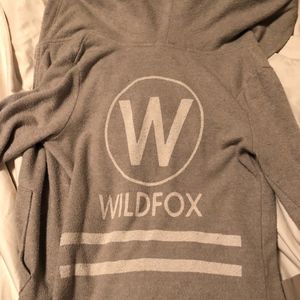 XS Gray Wildfox Zip-up Hoodie